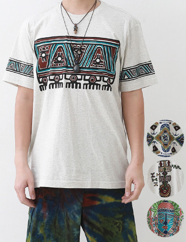 트라이브 네이션 티셔츠 (4종) (L,XL)  히피 보헤미안 스타일 옷