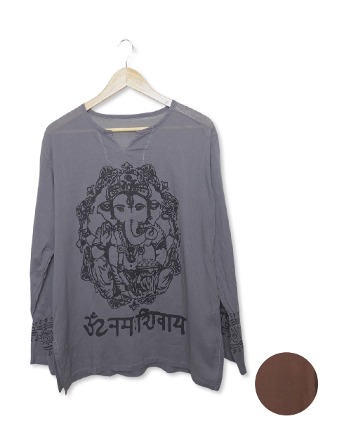 힌디 가네샤 긴팔 셔츠 (2종) (XL)